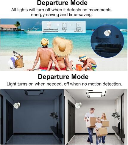 Zigbee Presence Sensor, Built-in Temperature, Humidity and Light Sensor in Kuwait