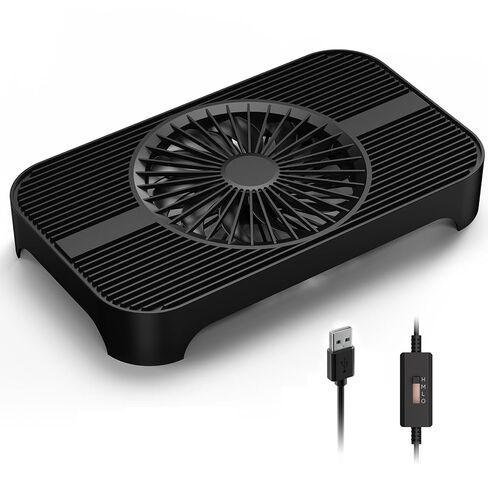 X3-V2 USB Cooling Fan, 18dB Ultra Quiet 140mm USB PC Fan with 3 Speeds Controller, Built-in Cable for Cooling Mini PC, Router, Receiver, Amplifier, DVR, PlayStation, Xbox, Computer Cabinet in Saudi Arabia