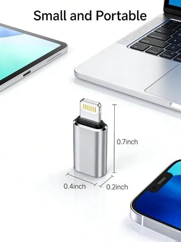 USB C to Lightning Adapter, 4 Pack Type C to iPhone Adapter Fast Charging in Kuwait