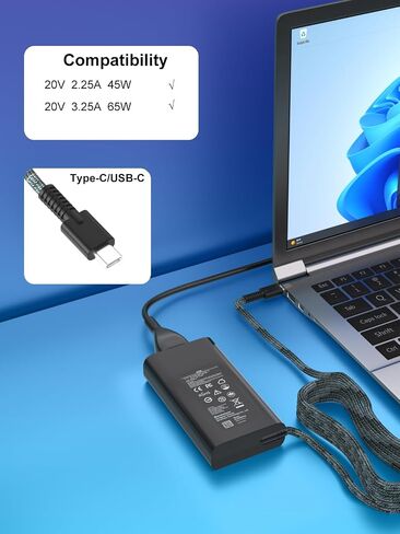 65W USB C Charger for HP EliteBook ProBook Firefly OmniBook Laptop in Kuwait