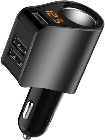 LIHAN 3 USB Car Charger,Fast Charging,Cigarette Lighter Adapter in Saudi Arabia
