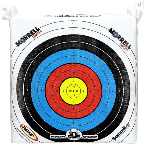 Morrell Lightweight Outdoor Portable Archery Target for Youth Kids Range - NASP Field Point Target Bag with 2 Sides and 4 Shooting Spots for 30 Pound Bows in Kuwait