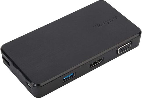 Targus VersaLink Universal Travel Laptop Dock with VGA/HDMI Connectivity & 2 USB 3.0 Ports for PC, Mac, & Android (DOCK110USZ) in Kuwait
