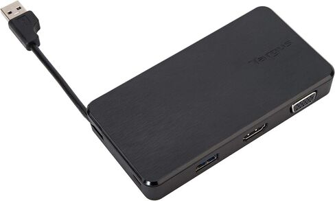 Targus VersaLink Universal Travel Laptop Dock with VGA/HDMI Connectivity & 2 USB 3.0 Ports for PC, Mac, & Android (DOCK110USZ) in Kuwait