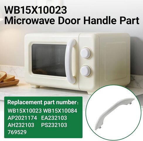 Microwave Handle WB15X10023 Replacement for GE | Fits JVM Series Emo Models | Replacement for AP2021174 AH232103 EA232103 in Kuwait