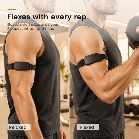 Nylon Bicep Band Compatible with Garmin CIRQA, Adjustable Upper Arm Strap in Saudi Arabia