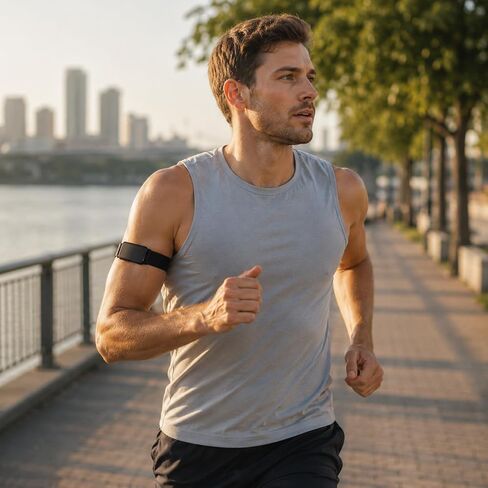 Nylon Bicep Band Compatible with Garmin CIRQA, Adjustable Upper Arm Strap in Saudi Arabia