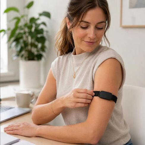 Nylon Bicep Band Compatible with Garmin CIRQA, Adjustable Upper Arm Strap in Saudi Arabia