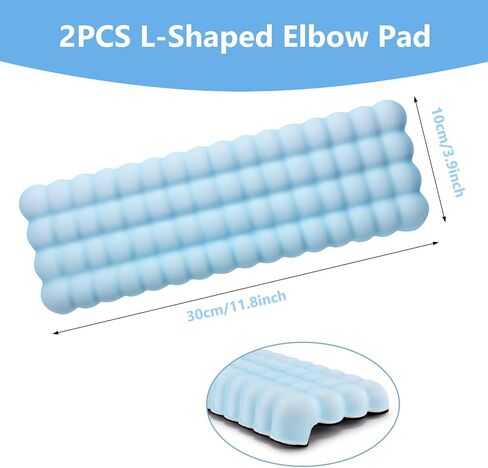 MEGREZ L‑Shaped Memory Foam Wrist Rest for Elbow & Forearm Desk Support in Saudi Arabia