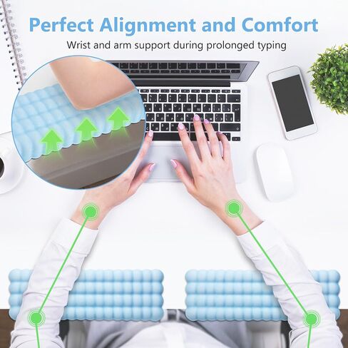 MEGREZ L‑Shaped Memory Foam Wrist Rest for Elbow & Forearm Desk Support in Saudi Arabia