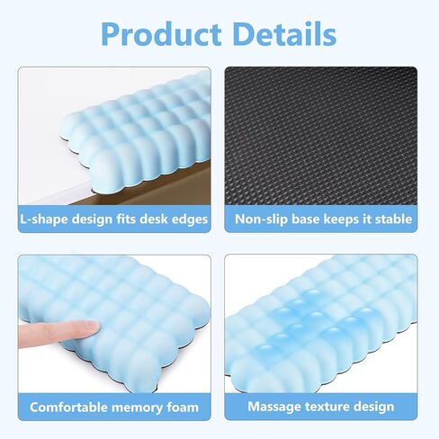 MEGREZ L‑Shaped Memory Foam Wrist Rest for Elbow & Forearm Desk Support in Saudi Arabia