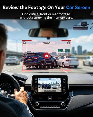 OTTOCAST Dash Cam Front and Rear, Factory Car Screen View, Wireless CarPlay in Saudi Arabia