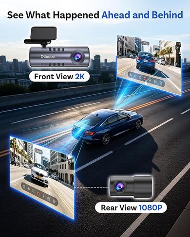 OTTOCAST Dash Cam Front and Rear, Factory Car Screen View, Wireless CarPlay in Saudi Arabia