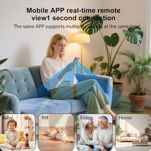 Mini Spy Camera Wireless 2026 Hidden Camera Small Home Security WiFi 1080P HD Micro Nanny Cam with Motion Detection Cloud & SD Storage Night Vision Tiny Cameras for Baby Office Indoor Outdoor in Kuwait