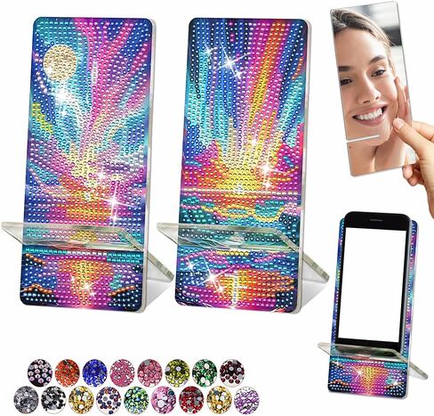 NIHO-JIUMA Diamond Art Phone Stand Kits, 2pcs Diamond Painting Phone Holder in Kuwait