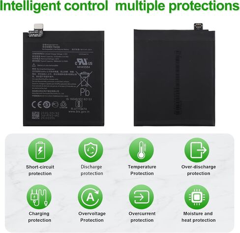 BLP743 3.85V 270mAh Battery, Compatible with OnePlus 7T,Comes with a Battery Installation Tool in Kuwait