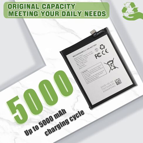 New 4900mAh BL-45B1F Battery TM002 Replacement for T-Mobile Revvl 7 Pro with Tools in Kuwait