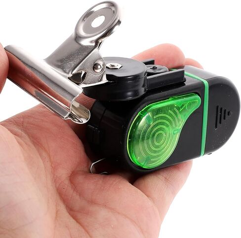 LIOOBO Fishing Bite Alarm 4pcs Electronic Rod Bell Indicator with LED Light Sound Alert Night Fishing Accessories for Catfish Poles Bank Angling para in Kuwait