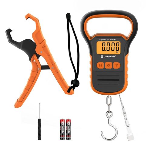 UNIWEIGH Fish Scale,Waterproof Hanging Scale with Lip Gripper,60 in Ruler in Saudi Arabia