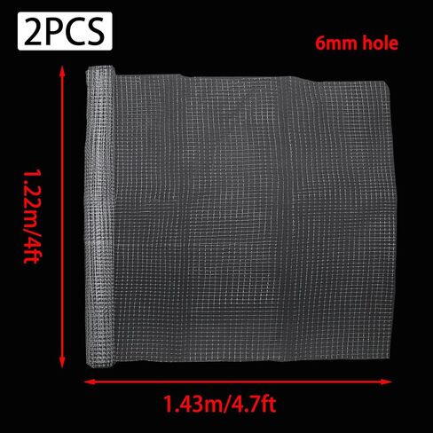 Clear Fish Tank Net, Cuttable Aquarium Lid, Plastic Aquarium Mesh, Fish Tank Top Cover, Screen Cover to Prevent Jumping Fishes, 4 x 4.7 feet in Kuwait