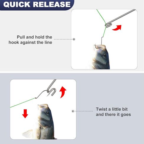 Booms Fishing Hook Remover Tool with Towel for Large Fish, XW22 in Kuwait