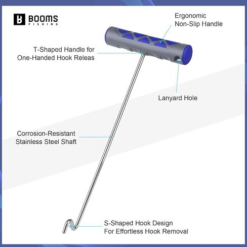 Booms Fishing Hook Remover Tool with Towel for Large Fish, XW22 in Kuwait