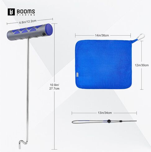 Booms Fishing Hook Remover Tool with Towel for Large Fish, XW22 in Kuwait