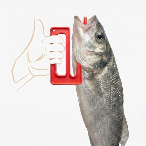 4 Pcs Fish Gripper Red Set- Fish Holder Handle Grabber Gripper and Stringer Fishing Pliers, Saltwater Freshwater Fishing Tackle in Kuwait