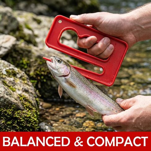 4 Pcs Fish Gripper Red Set- Fish Holder Handle Grabber Gripper and Stringer Fishing Pliers, Saltwater Freshwater Fishing Tackle in Kuwait