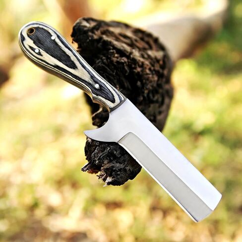 Handmade D2 Steel Bull Cutter knife Full Tang Fixed Blade Hunting Knive with sheath and Pakkawood for skinning camping and outdoor Gifts for men in Kuwait