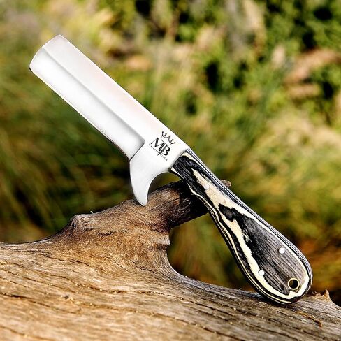 Handmade D2 Steel Bull Cutter knife Full Tang Fixed Blade Hunting Knive with sheath and Pakkawood for skinning camping and outdoor Gifts for men in Kuwait