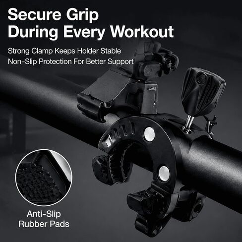 Indoor Cycling Phone Tablet Holder for Tunturi Pure Bike 4.1 2013–2019,Engineering Plastic in Kuwait