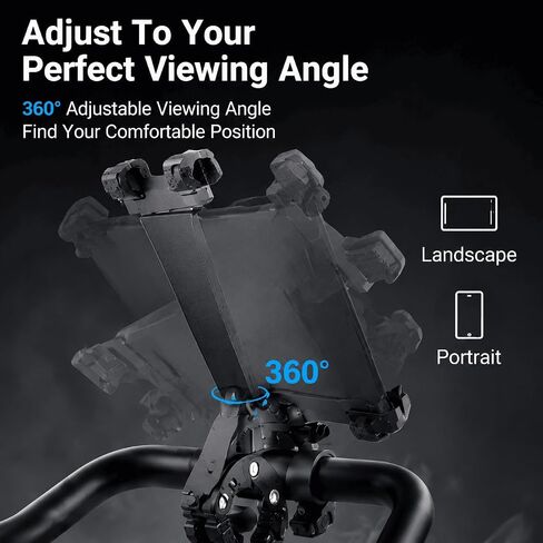 Indoor Cycling Phone Tablet Holder for Tunturi Pure Bike 4.1 2013–2019,Engineering Plastic in Kuwait