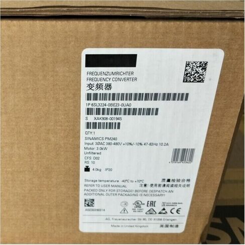 SMOCONE Expedited 6SL3224-0BE23-0UA0 New and Sealed in Box 6SL32240BE230UA0 1 Year Warranty and Fast in Saudi Arabia