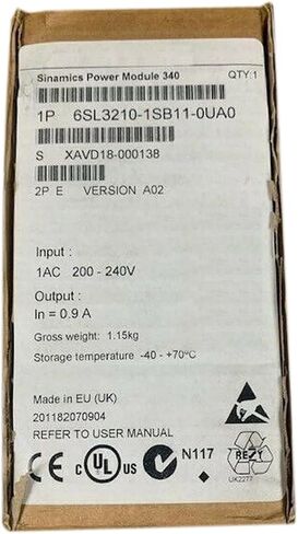 SMOCONE Expedited 6SL3210-1SB11-0UA0 New and Sealed in Box 6SL32101SB110UA0 1 Year Warranty and Fast in Saudi Arabia