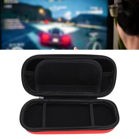 ASHATA Travel Case for 3000 Game Console, Game Cartridges and Other Accessories, Storage Holder Organizer, for 3000 Carring Case with Pockets PU EVA Two Way Zipper (Red) in Kuwait