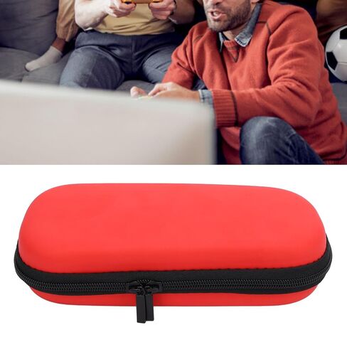 ASHATA Travel Case for 3000 Game Console, Game Cartridges and Other Accessories, Storage Holder Organizer, for 3000 Carring Case with Pockets PU EVA Two Way Zipper (Red) in Kuwait