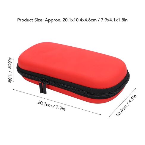 ASHATA Travel Case for 3000 Game Console, Game Cartridges and Other Accessories, Storage Holder Organizer, for 3000 Carring Case with Pockets PU EVA Two Way Zipper (Red) in Kuwait