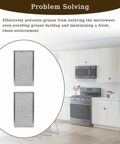 2-pack Microwave Grease Filter Fits for KitchenAid KMHC319ESS0,KMHC319ESS06,KMHC319ESS1,KMHC319ESS2,KMHC319ESS3,KMHC319ESS4,KMHC319ESS5,KMHC319EWH0 And more in Saudi Arabia