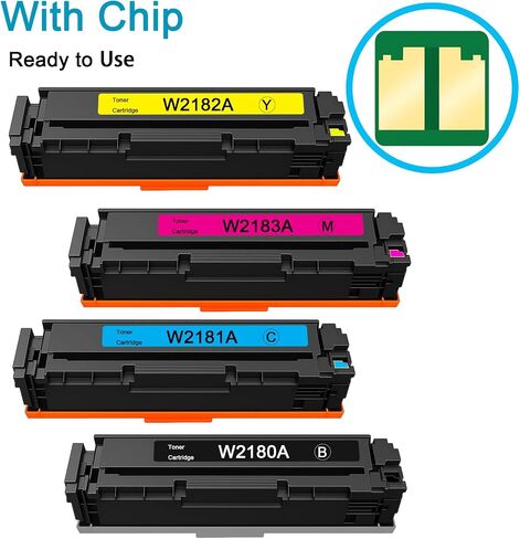 218A Toner Cartridges Combo Pack Compatible Replacement for HP 218A for Color Laserjet Pro 3201dw MFP 3301fdw 3301cdw 3301sdw 3201 dw 3301 fdw cdw sdw Printer W2180A (Black Cyan Magenta Yellow 4-Pack) in Saudi Arabia