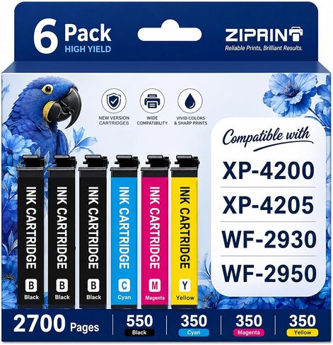 ZIPRINT Remanufactured Ink Cartridge Replacement for Epson 232XL Ink 6 Pack in Kuwait