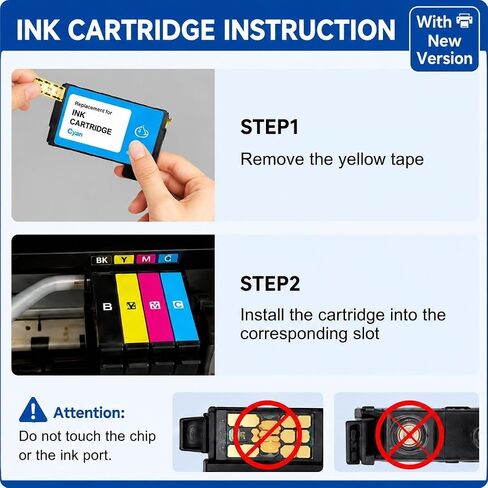 ZIPRINT Remanufactured Ink Cartridge Replacement for Epson 232XL Ink 6 Pack in Kuwait