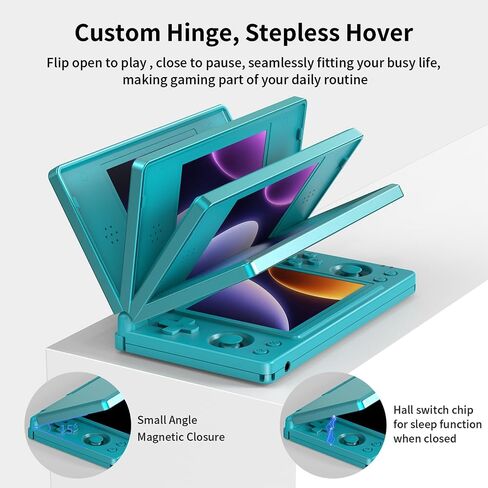RG DS Foldable Handheld,Gaming & Travel,Dual Screen Android 14 in Kuwait