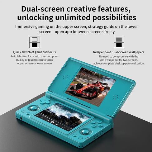 RG DS Foldable Handheld,Gaming & Travel,Dual Screen Android 14 in Kuwait