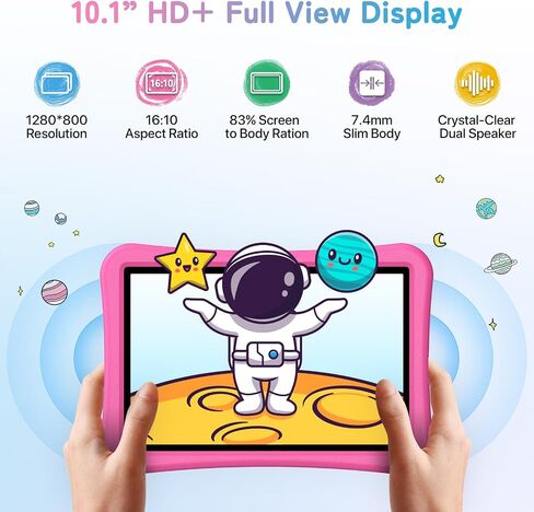 UMIDIGI G5 Tab Kids, Android Tablet for Kids, 8(4+4) G+128G up to 1TB, Bluetooth, WIFI5, Parental Control, Dual Camera, TV Eye Bluelight Tablet, Dual SIM, Pink in Kuwait