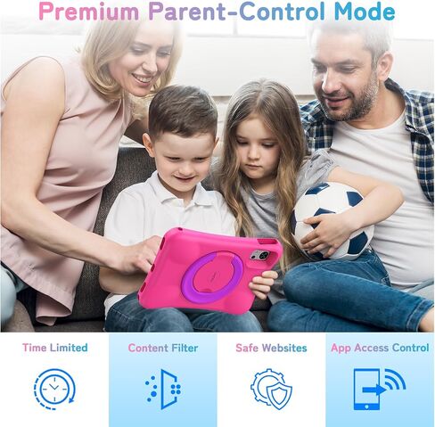 UMIDIGI G5 Tab Kids, Android Tablet for Kids, 8(4+4) G+128G up to 1TB, Bluetooth, WIFI5, Parental Control, Dual Camera, TV Eye Bluelight Tablet, Dual SIM, Pink in Kuwait