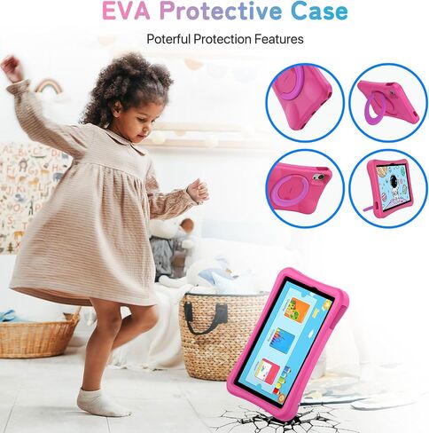 UMIDIGI G5 Tab Kids, Android Tablet for Kids, 8(4+4) G+128G up to 1TB, Bluetooth, WIFI5, Parental Control, Dual Camera, TV Eye Bluelight Tablet, Dual SIM, Pink in Kuwait