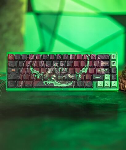 World Of Warcraft Illidan Stormrage PBT Dye Sub keycap set, US Layout in Kuwait