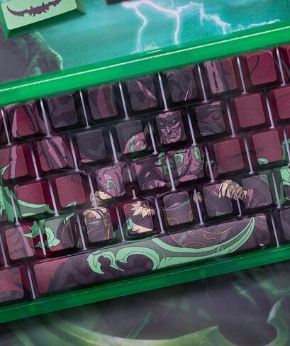 World Of Warcraft Illidan Stormrage PBT Dye Sub keycap set, US Layout in Kuwait