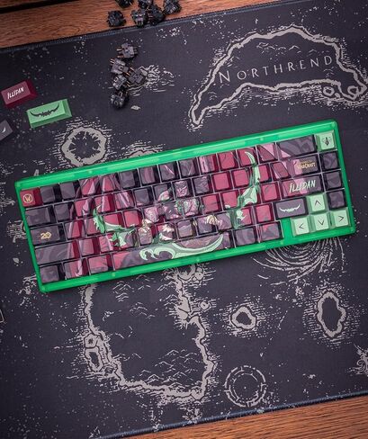 World Of Warcraft Illidan Stormrage PBT Dye Sub keycap set, US Layout in Kuwait